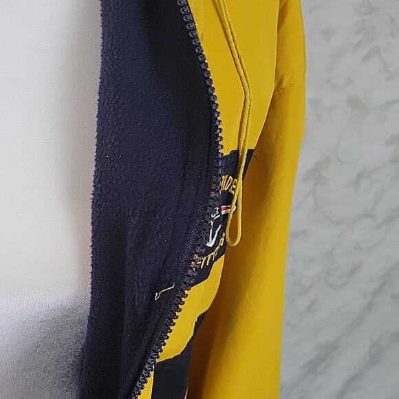 Island Trader Outfitters Women Fleece Lined Rain Coat Yellow/Navy Size M - Picture 6 of 11